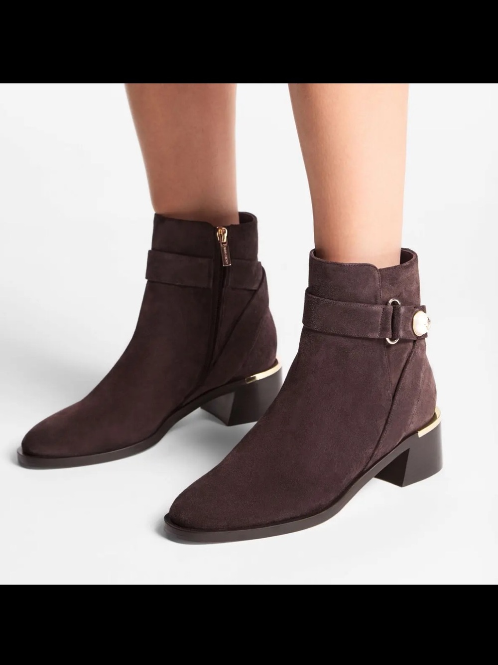 JIMMY CHOO
Noor 45 Velvet Suede Ankle Boots
$1,195 women size 37 new /no box